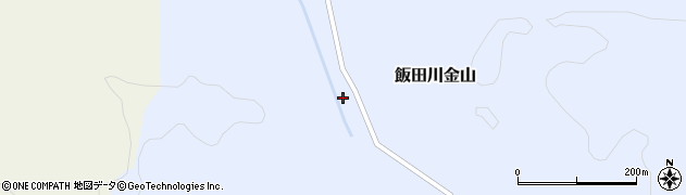 秋田県潟上市飯田川金山（家ノ前）周辺の地図