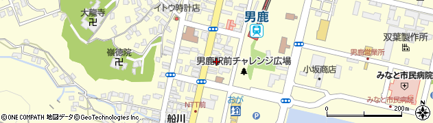 秋田県男鹿市船川港船川栄町74周辺の地図