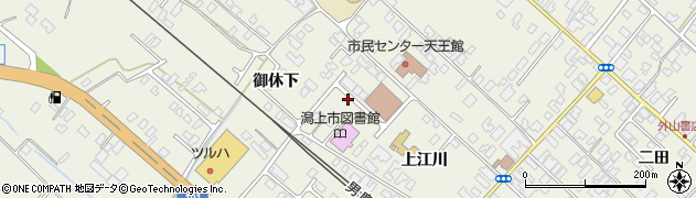 秋田県潟上市天王（上江川）周辺の地図
