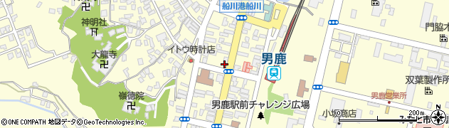 秋田県男鹿市船川港船川栄町周辺の地図