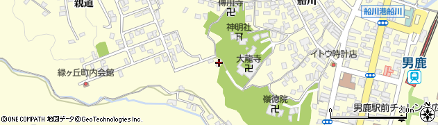 秋田県男鹿市船川港船川（鳥屋場）周辺の地図