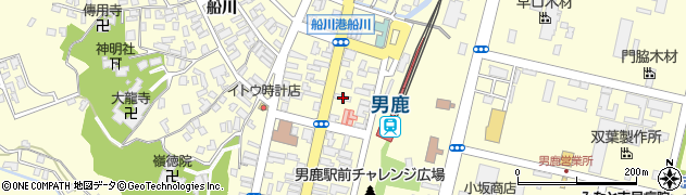 秋田県男鹿市船川港船川栄町92周辺の地図