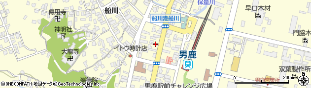 秋田県男鹿市船川港船川栄町18周辺の地図