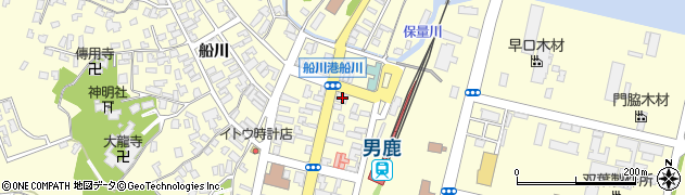 秋田県男鹿市船川港船川栄町102周辺の地図