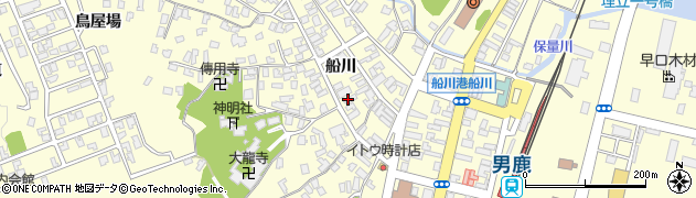 秋田県男鹿市船川港船川（船川）周辺の地図