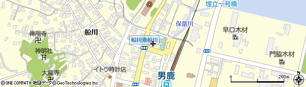 秋田県男鹿市船川港船川栄町106周辺の地図