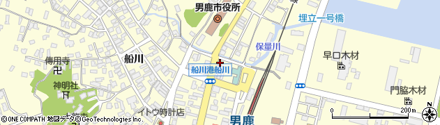 秋田県男鹿市船川港船川栄町109周辺の地図