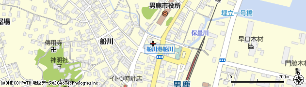 秋田県男鹿市船川港船川栄町3周辺の地図