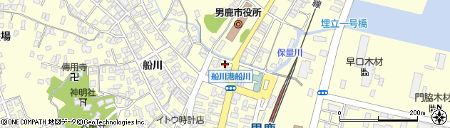 秋田県男鹿市船川港船川栄町2周辺の地図