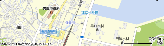 もてぎモータース船川店周辺の地図