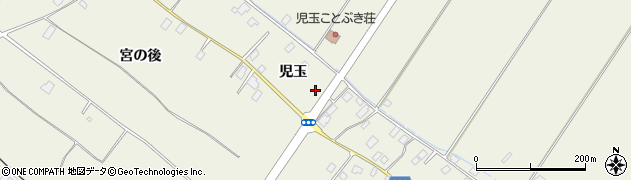 秋田県潟上市天王児玉周辺の地図