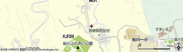 秋田県男鹿市船川港船川（柳沢）周辺の地図