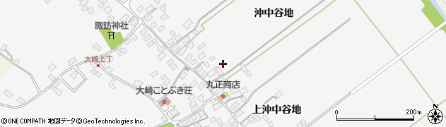 秋田県潟上市天王大崎周辺の地図