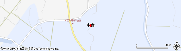 秋田県井川町（南秋田郡）井内（中台）周辺の地図