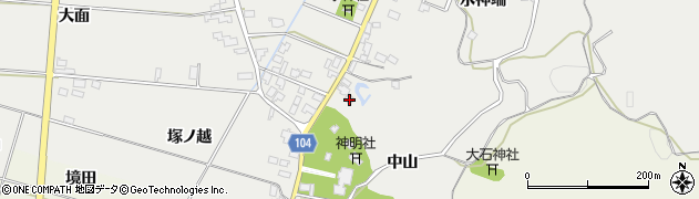 秋田県潟上市飯田川飯塚水神端60周辺の地図
