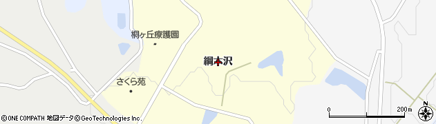 秋田県井川町（南秋田郡）寺沢（綱木沢）周辺の地図