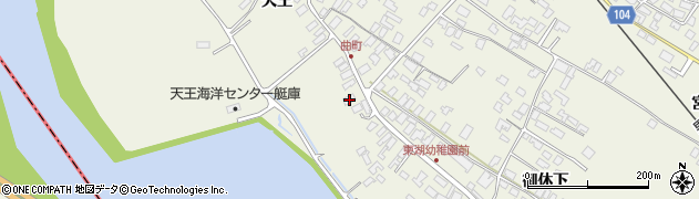 秋田県潟上市天王天王206周辺の地図