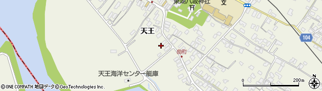 秋田県潟上市天王天王236周辺の地図
