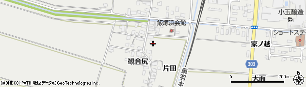 秋田県潟上市飯田川飯塚片田周辺の地図