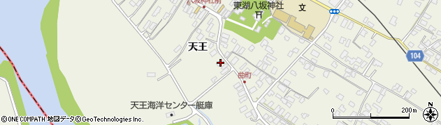 秋田県潟上市天王天王190周辺の地図