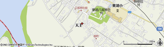 秋田県潟上市天王天王182周辺の地図