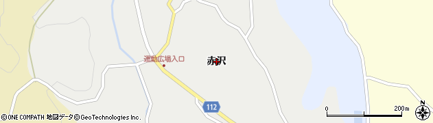 秋田県井川町（南秋田郡）赤沢周辺の地図