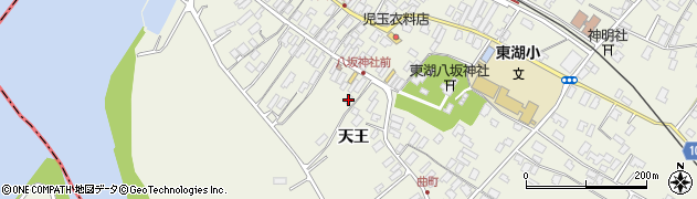 秋田県潟上市天王天王170周辺の地図