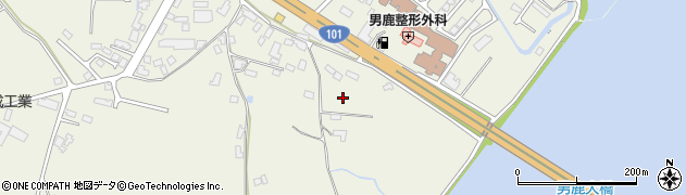 秋田県男鹿市船越（一向）周辺の地図