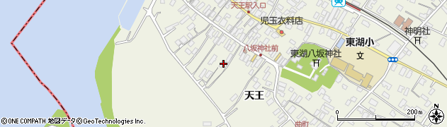 秋田県潟上市天王天王162周辺の地図
