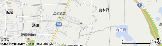 秋田県潟上市飯田川飯塚水神端52周辺の地図