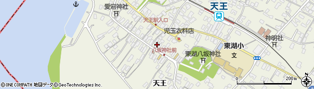 秋田県潟上市天王天王121周辺の地図