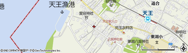 秋田県潟上市天王天王130周辺の地図