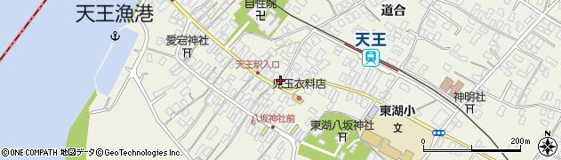 秋田県潟上市天王天王56周辺の地図