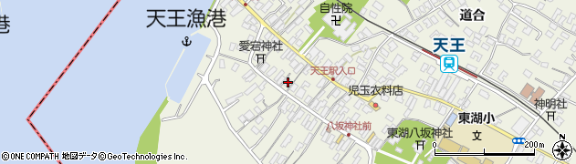 秋田県潟上市天王天王129周辺の地図