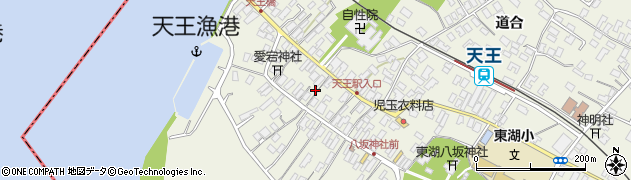 秋田県潟上市天王天王91周辺の地図