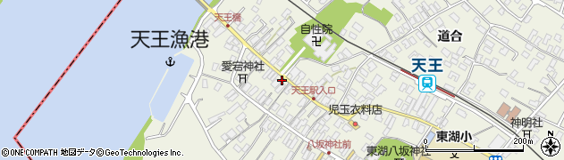秋田県潟上市天王天王90周辺の地図