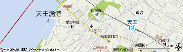 秋田県潟上市天王天王66周辺の地図