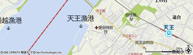 秋田県潟上市天王天王140周辺の地図
