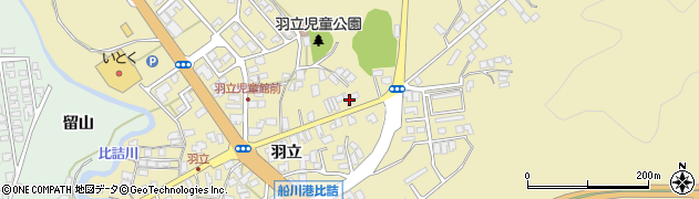 秋田県男鹿市船川港比詰羽立5周辺の地図