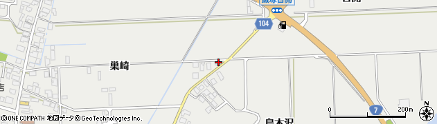 秋田県潟上市飯田川飯塚水神端162周辺の地図