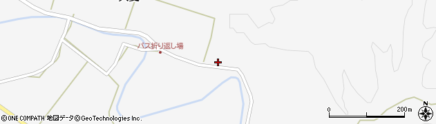秋田県井川町（南秋田郡）大麦（井戸尻）周辺の地図