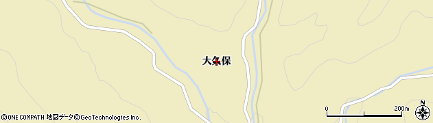 岩手県岩泉町（下閉伊郡）門（大久保）周辺の地図