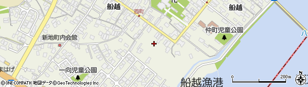 秋田県男鹿市船越船越78周辺の地図