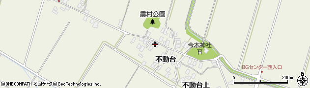秋田県潟上市天王（不動台）周辺の地図