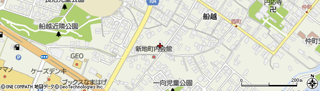 秋田県男鹿市船越船越169周辺の地図