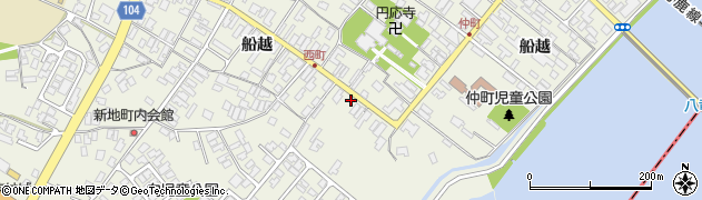 秋田県男鹿市船越船越82周辺の地図