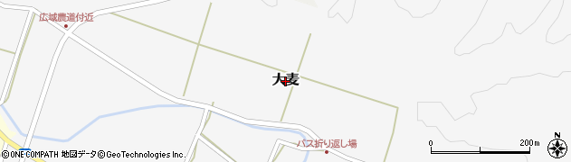 秋田県井川町（南秋田郡）大麦周辺の地図