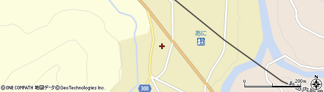 秋田県北秋田市阿仁比立内堂ノ向周辺の地図