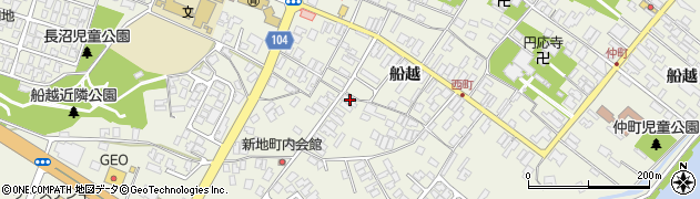 秋田県男鹿市船越船越142周辺の地図