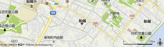 秋田県男鹿市船越船越117周辺の地図